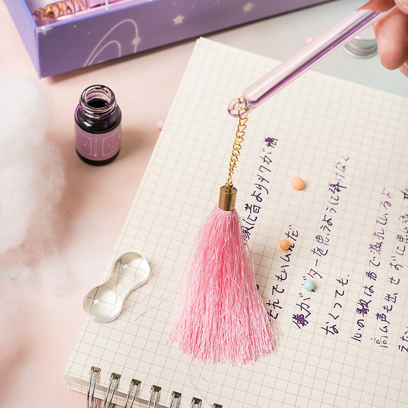 Glass Dip Pen Calligraphy Set  - đánh giá và giá Fountain Pen Ink