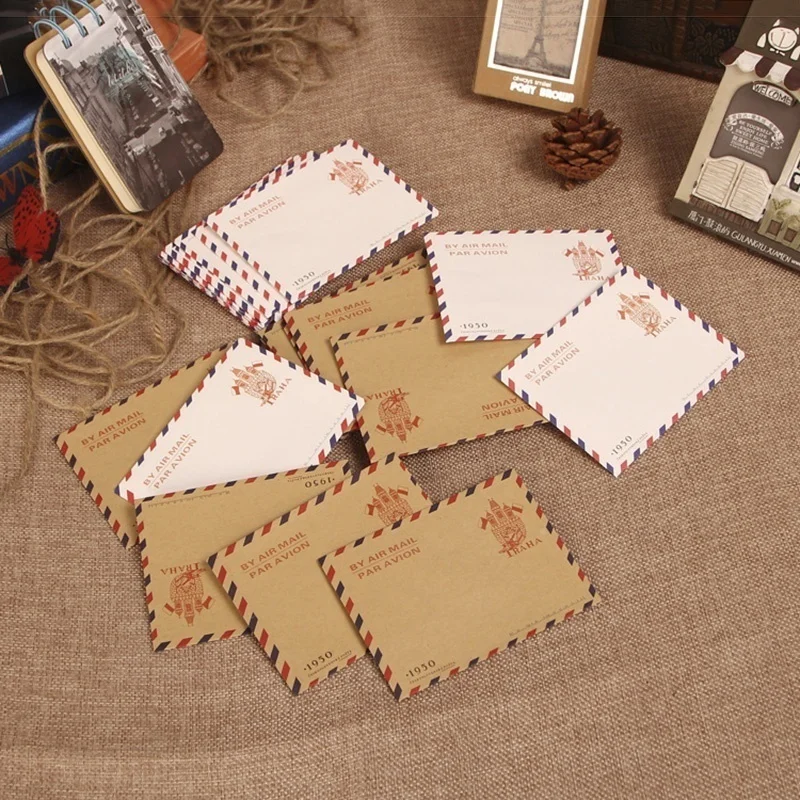10pcs 9.7*7.5cm  Retro Popular - đánh giá và giá Letter Envelope Kraft